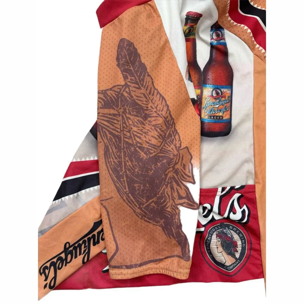 Mens Cycling Jersey Leinenkugle X Large Novelty Outdoor Moisture Wicking